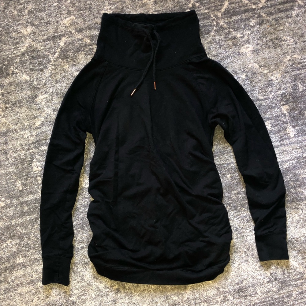 Cowl neck maternity sweatshirt
